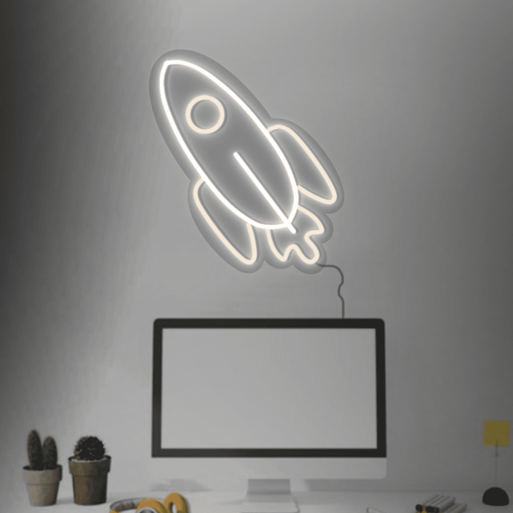 Rocket Neon Sign