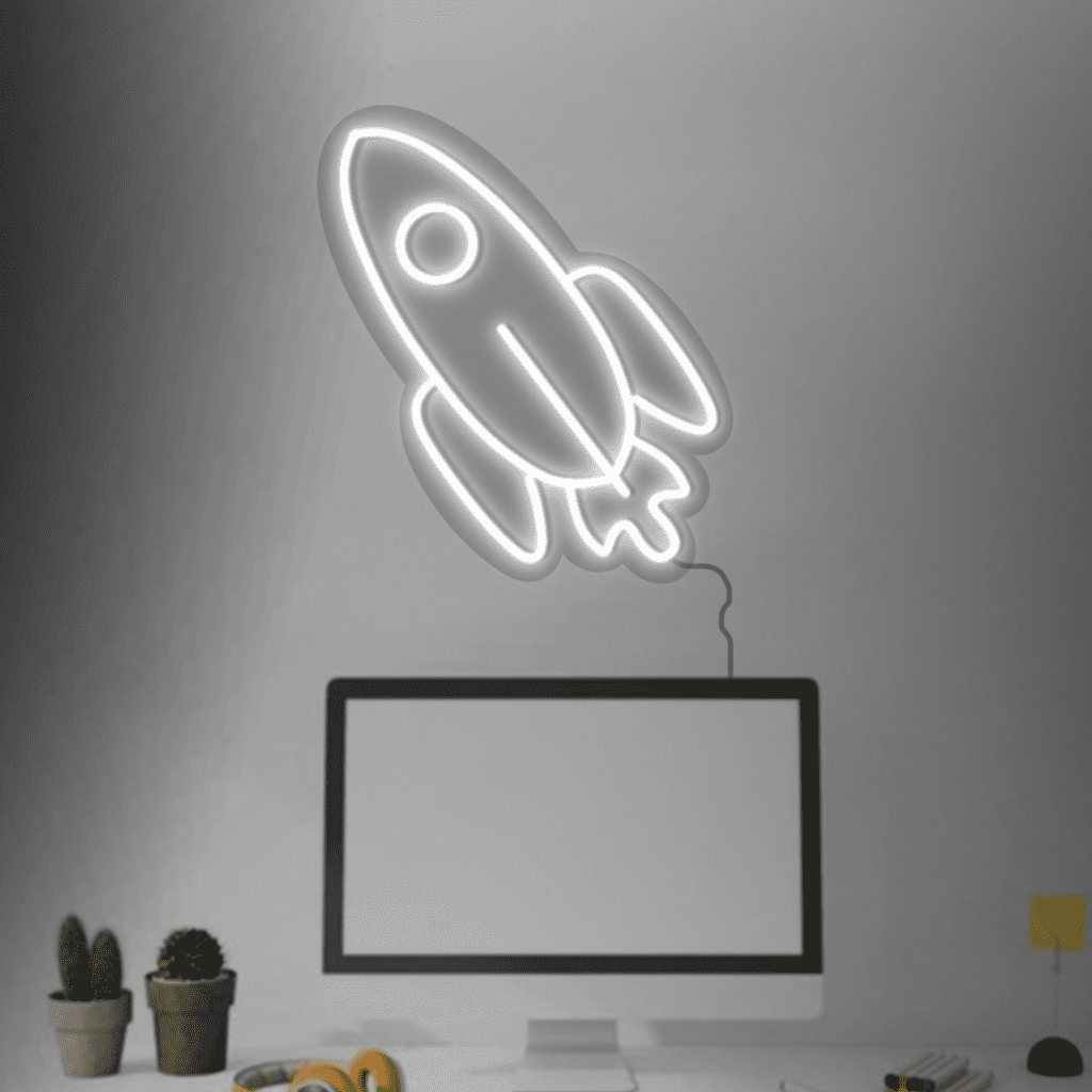 Rocket Neon Sign
