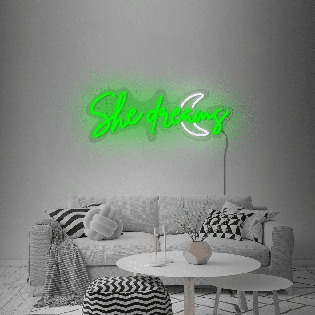 She Dreams Neon Sign