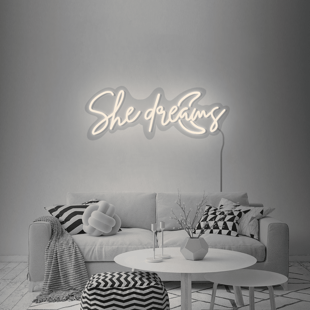 She Dreams Neon Sign