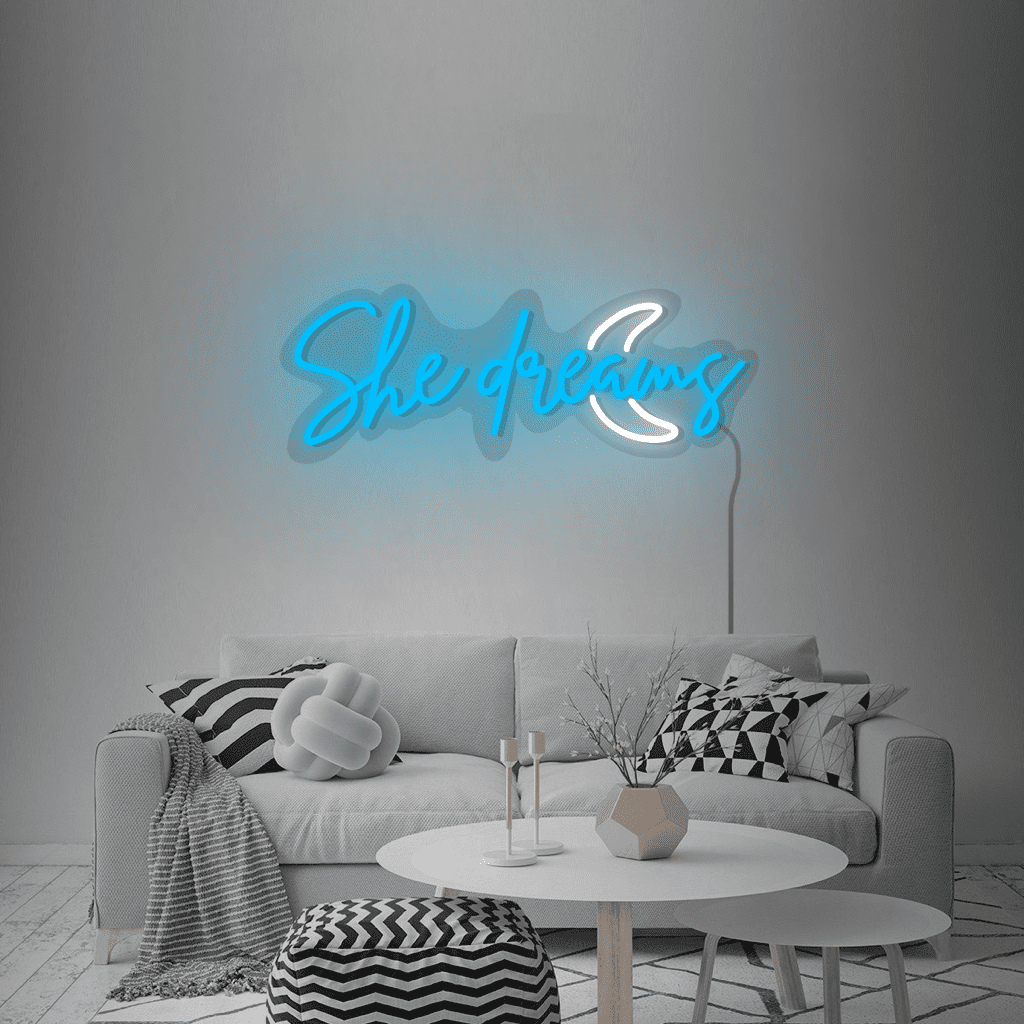 She Dreams Neon Sign