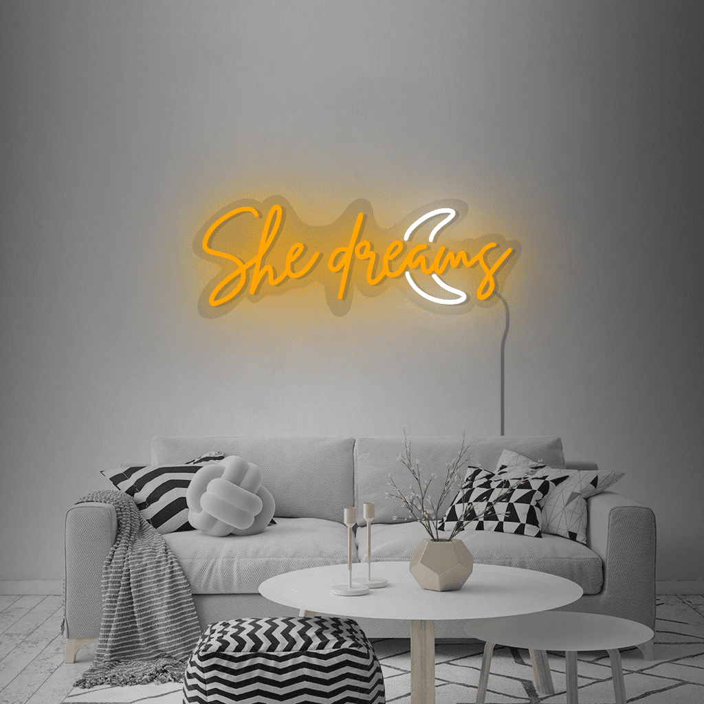 She Dreams Neon Sign