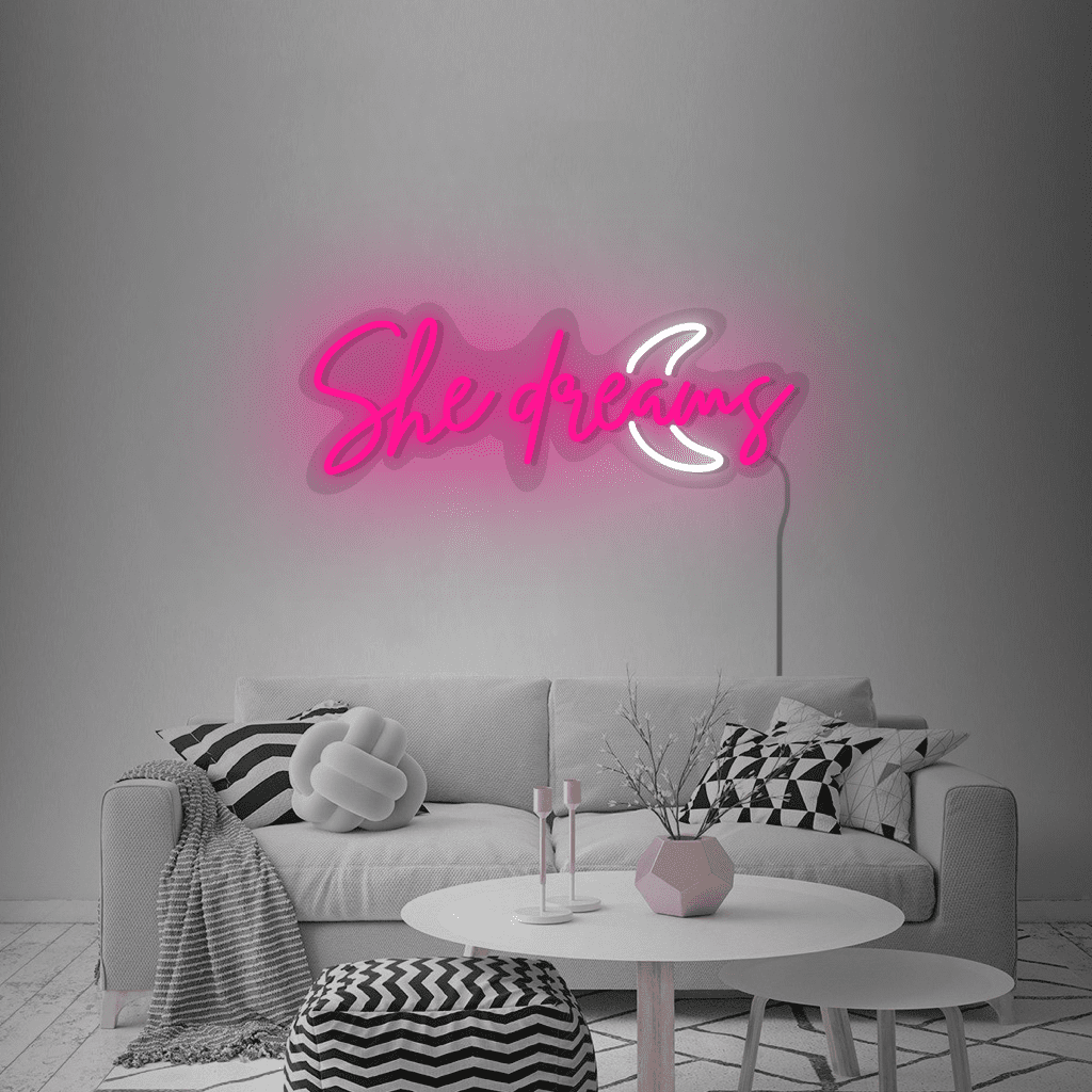 She Dreams Neon Sign