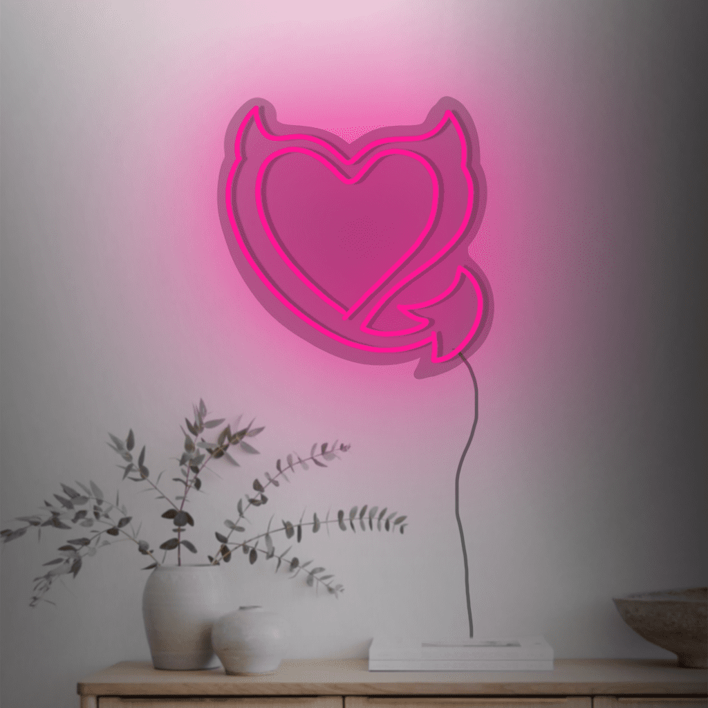 Devil Heart Neon Sign