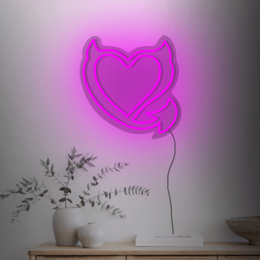 Devil Heart Neon Sign
