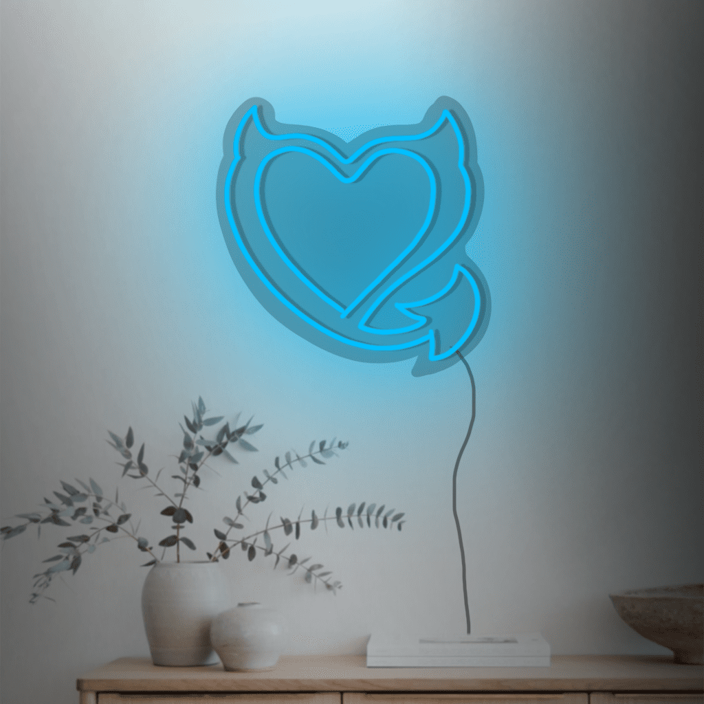 Devil Heart Neon Sign