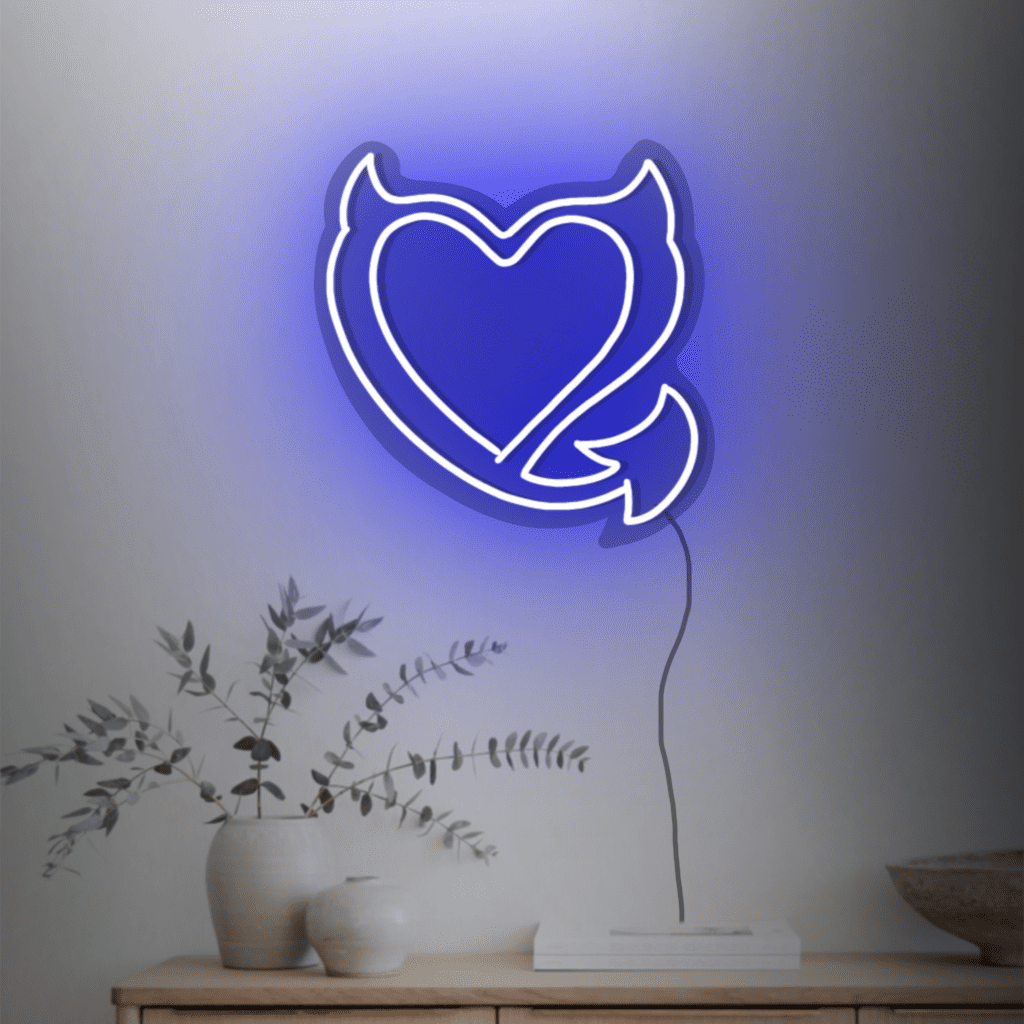 Devil Heart Neon Sign