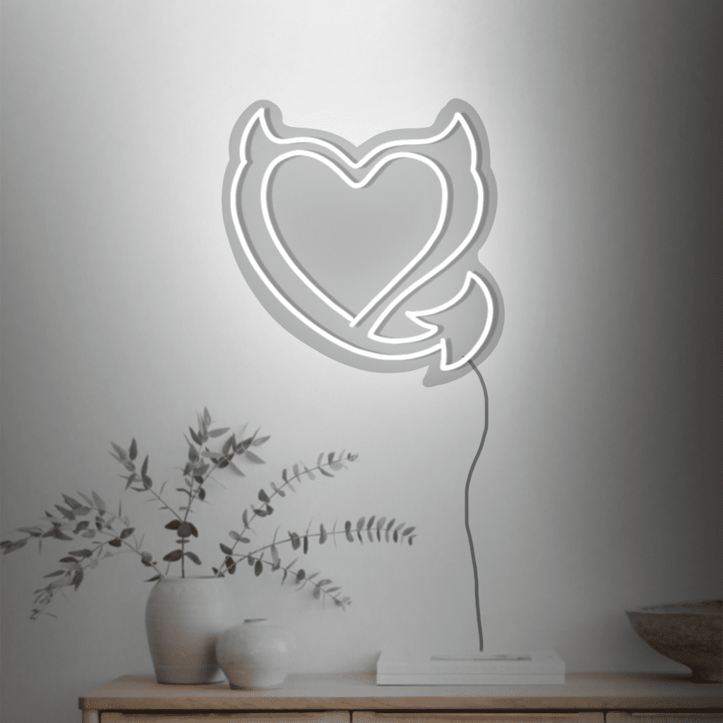Devil Heart Neon Sign