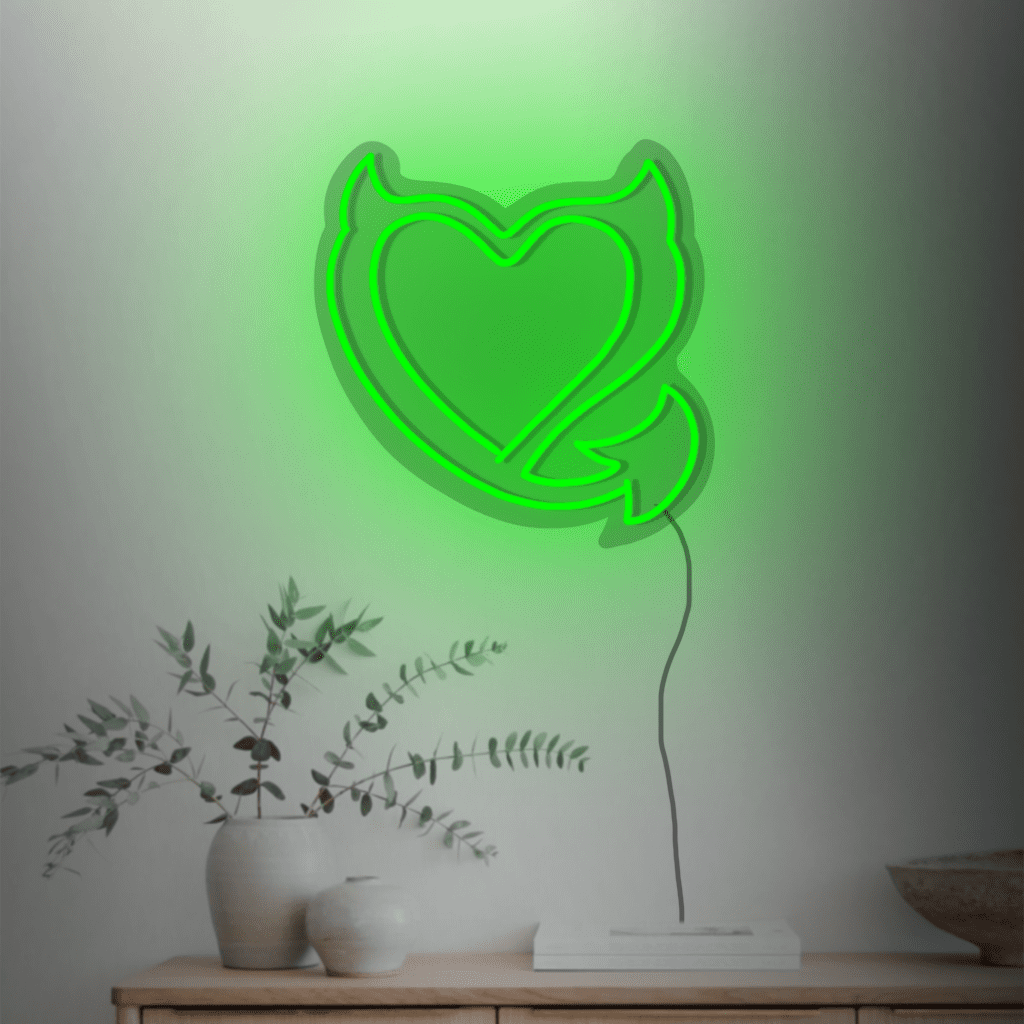Devil Heart Neon Sign