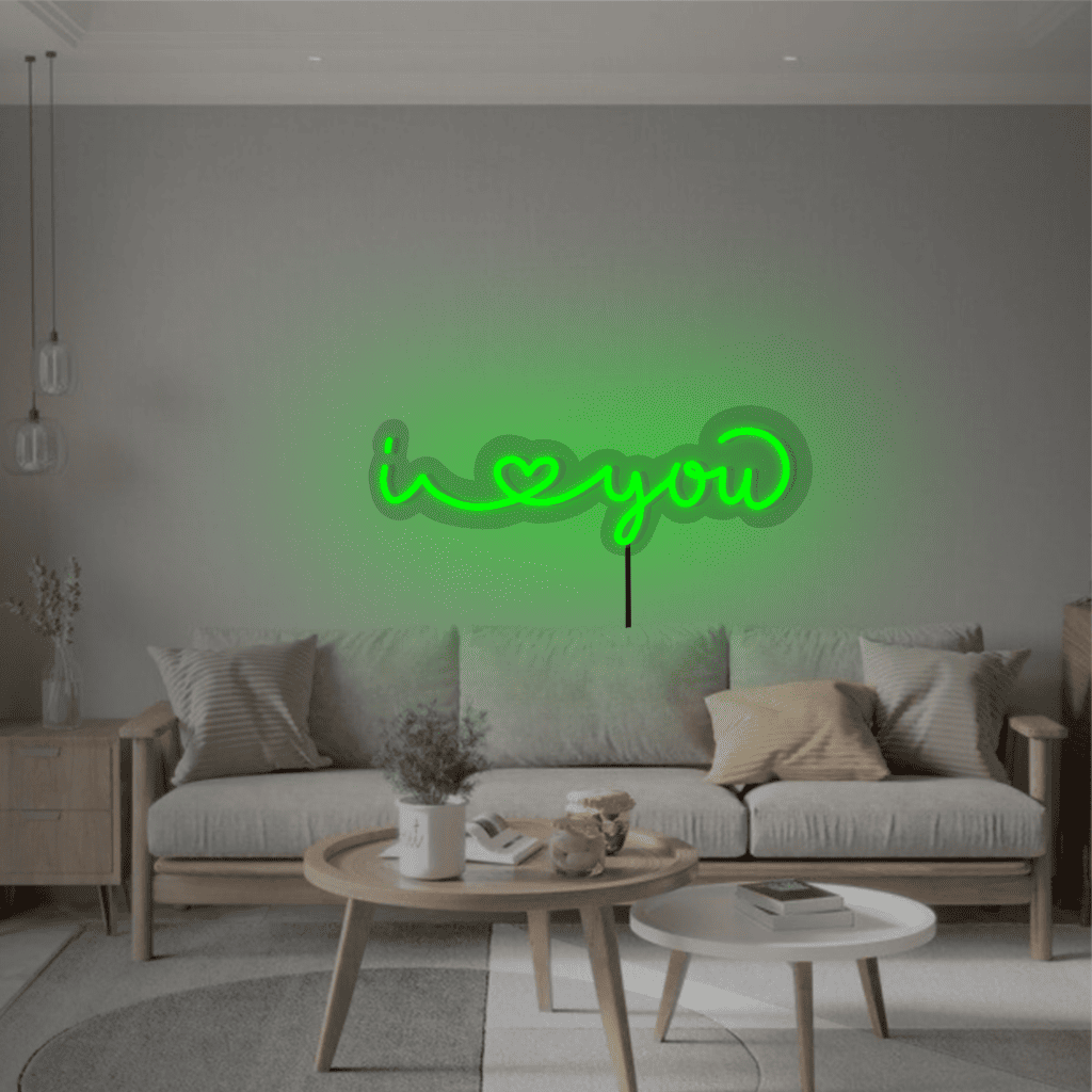 I Love You Neon Sign