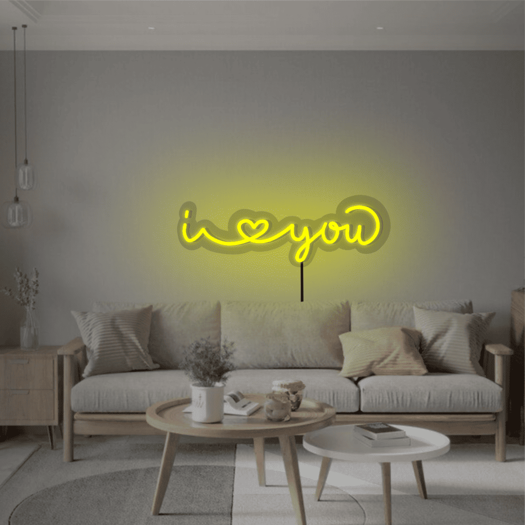 I Love You Neon Sign