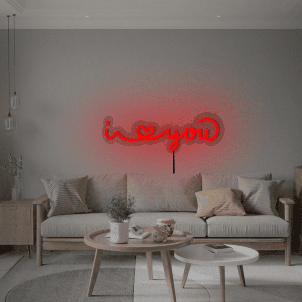 I Love You Neon Sign