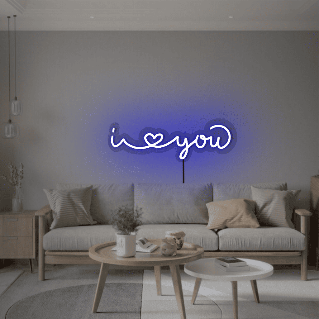 I Love You Neon Sign