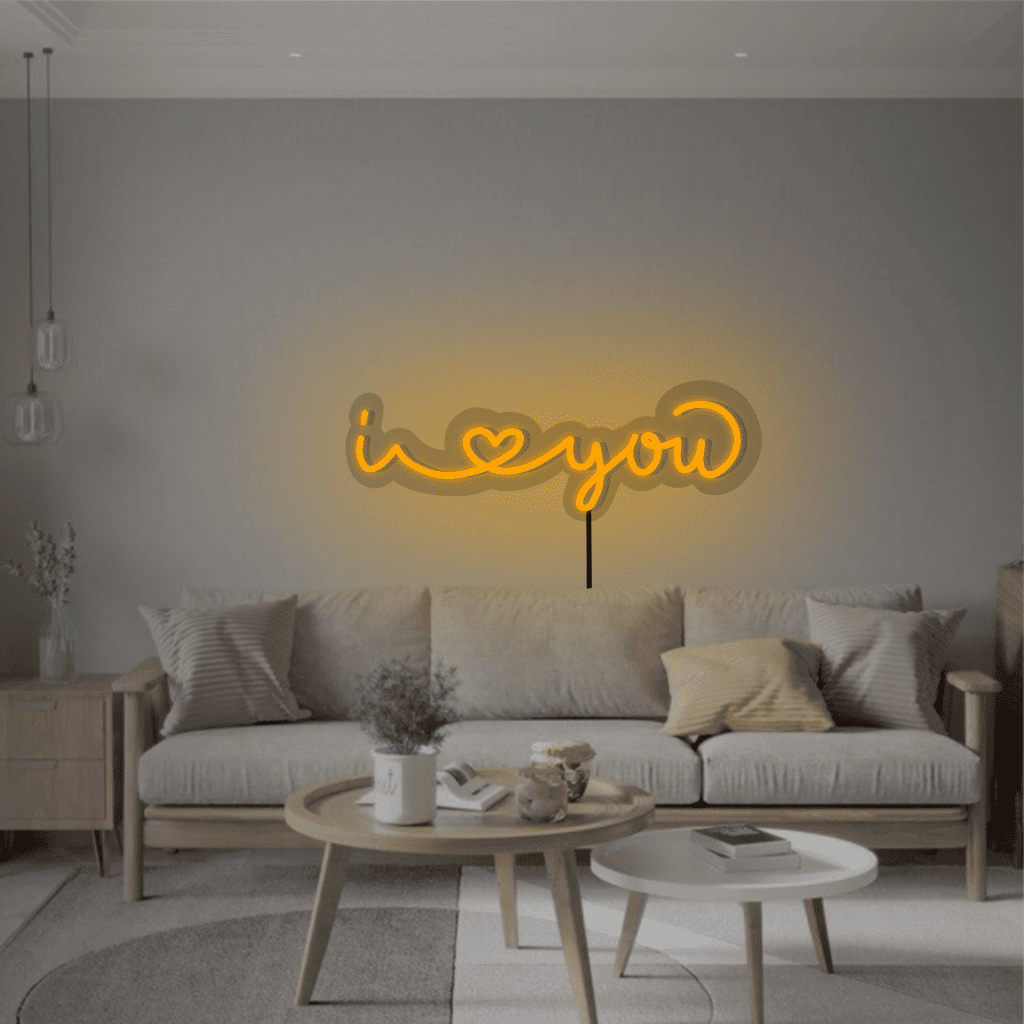 I Love You Neon Sign