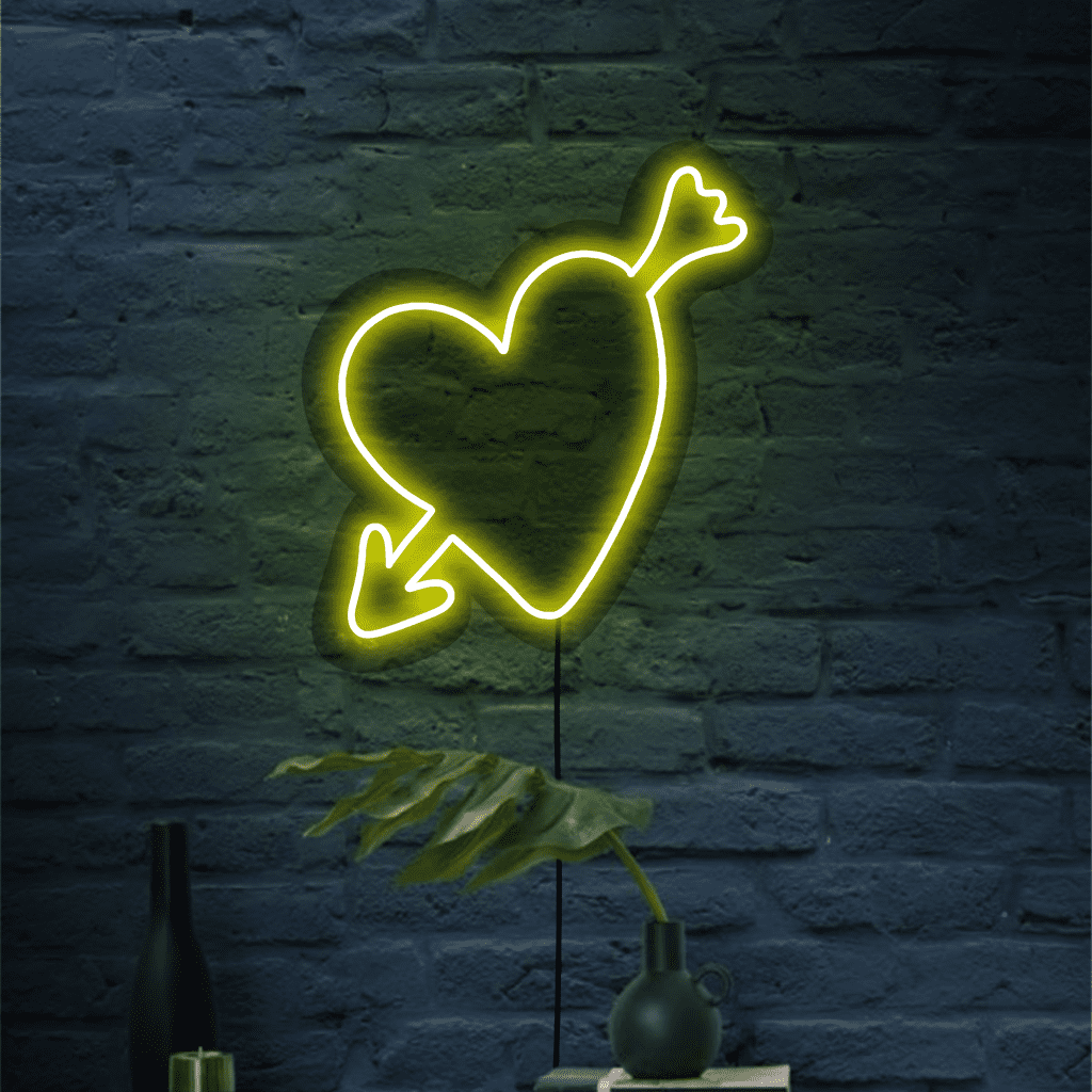 Heart with Arrow Neon Sign