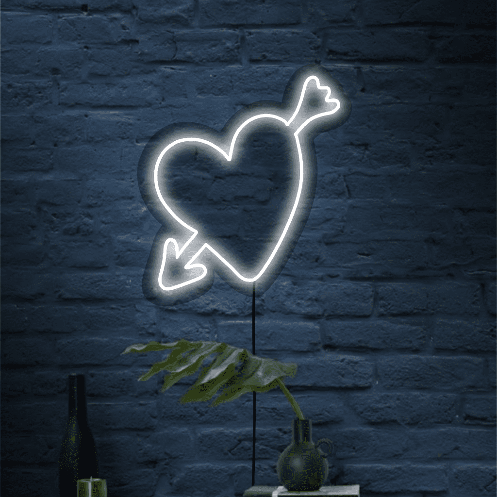 Heart with Arrow Neon Sign