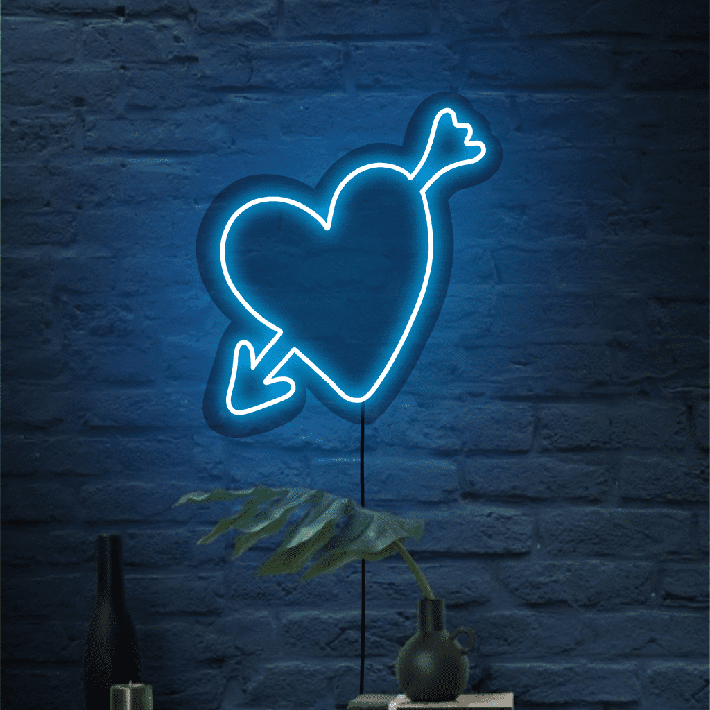Heart with Arrow Neon Sign