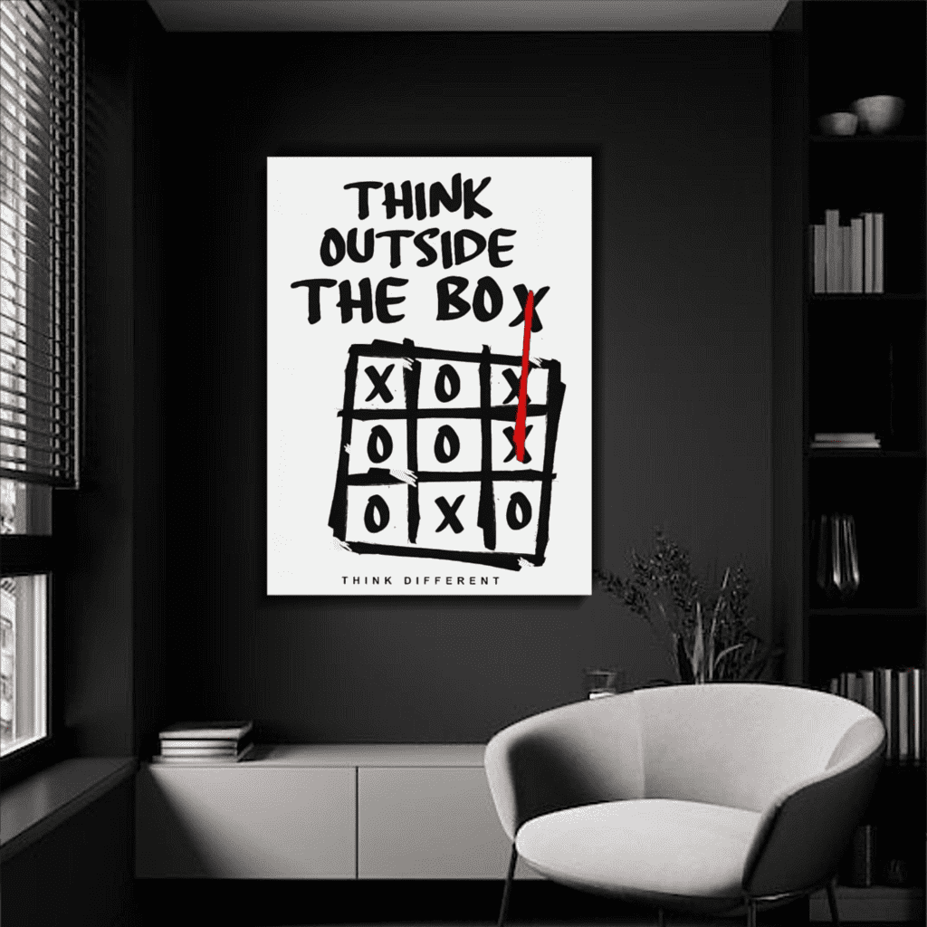 Buy Think Outside The Box Canvas Wall Art – Aesthesy