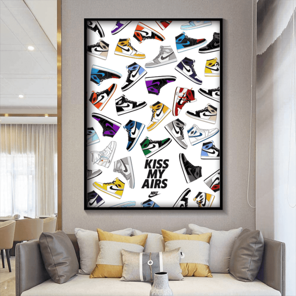 Nike Air Jordan Kiss My Airs Wall Art Poster – Aesthesy