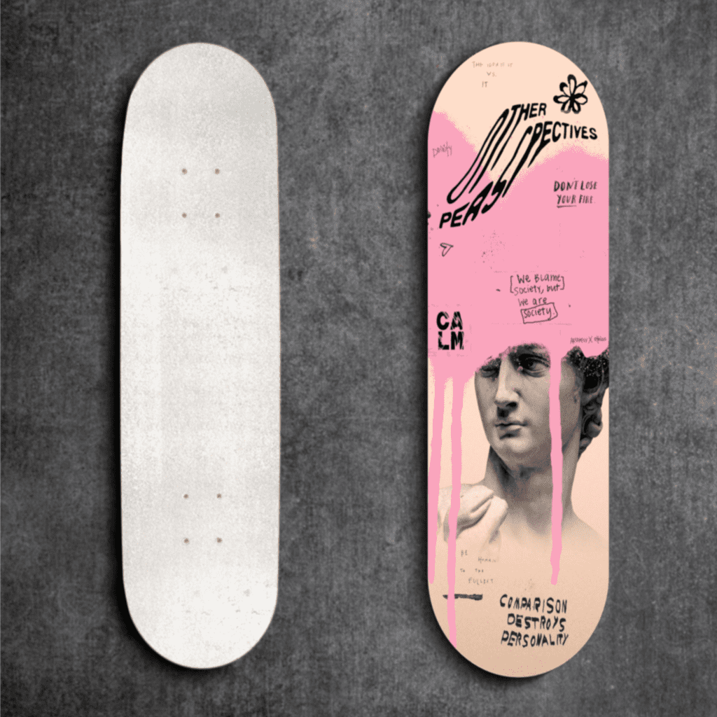 David of Michelangelo- The Perspectives Skateboard Deck