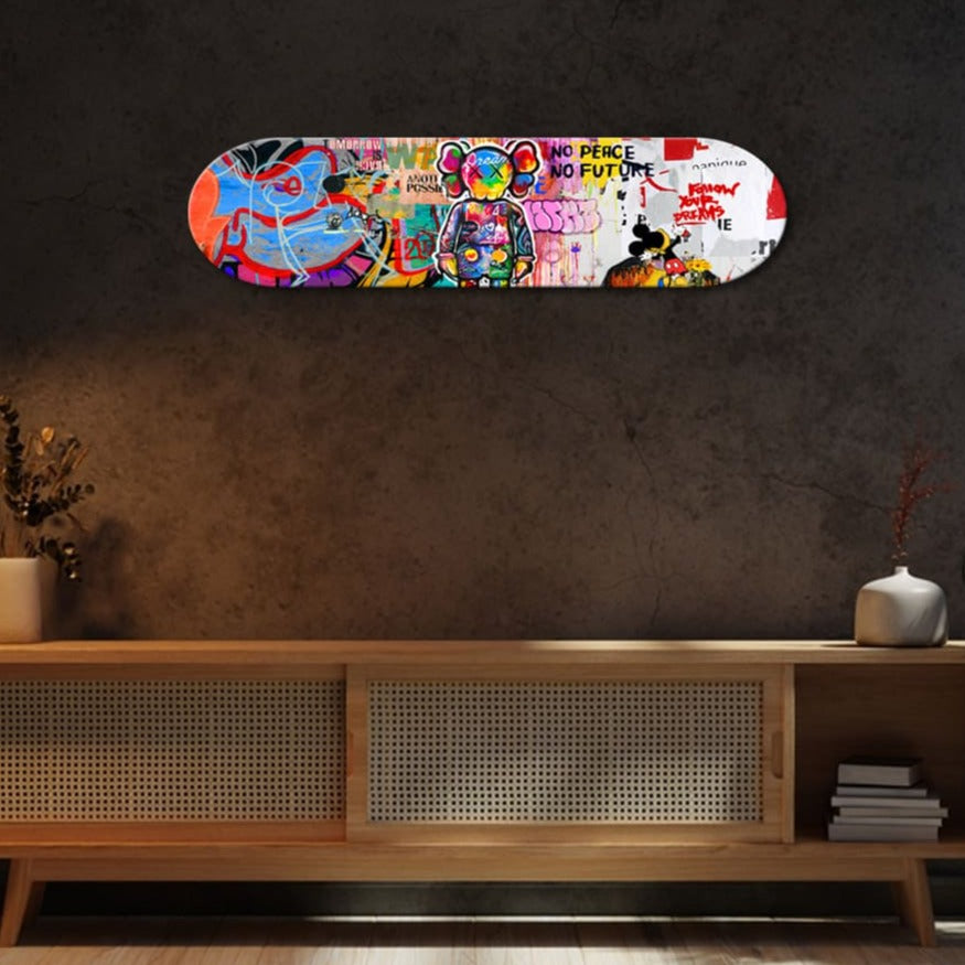 Buy Kaws Bearbrick Skateboard Deck Skateboard Art Aesthesy