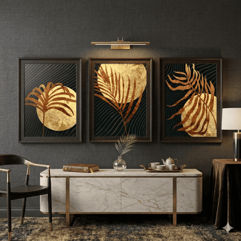 Midnight Palms - Set of 3