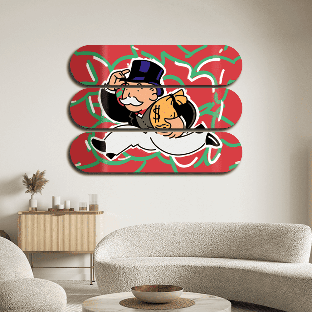 Monopoly Money Moves Skateboard Decks
