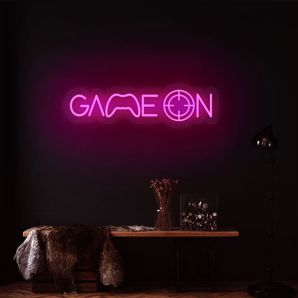 Game On Neon Sign