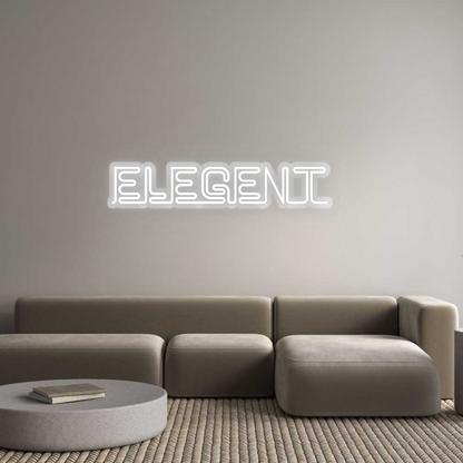 Custom Neon Sign: Elegent