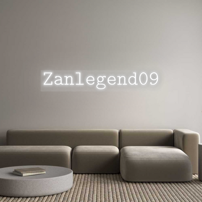 Custom Neon Sign: Zanlegend09