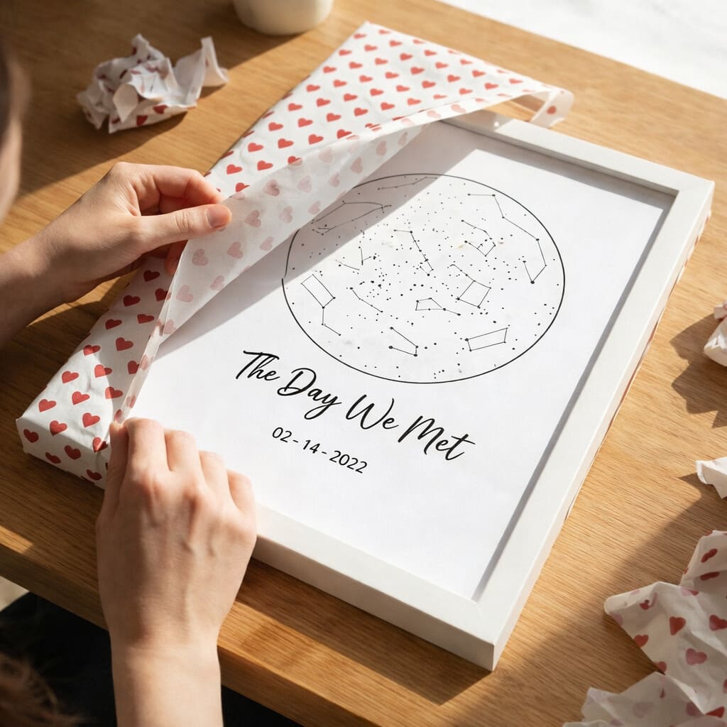 The Day We Met - Star Map Print