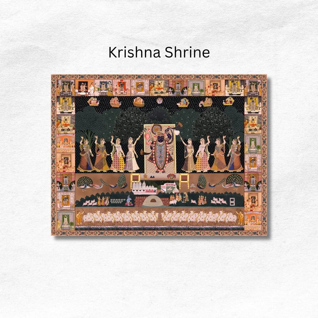 Krishna Shrine Painting