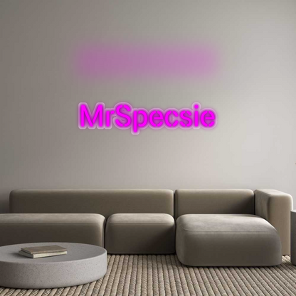 Custom Neon Sign: MrSpecsie