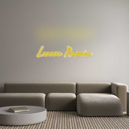 Custom Neon Sign: Lenora Rosario