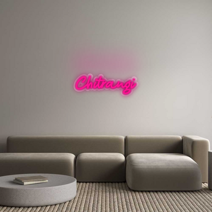 Custom Neon Sign: Chitrangi