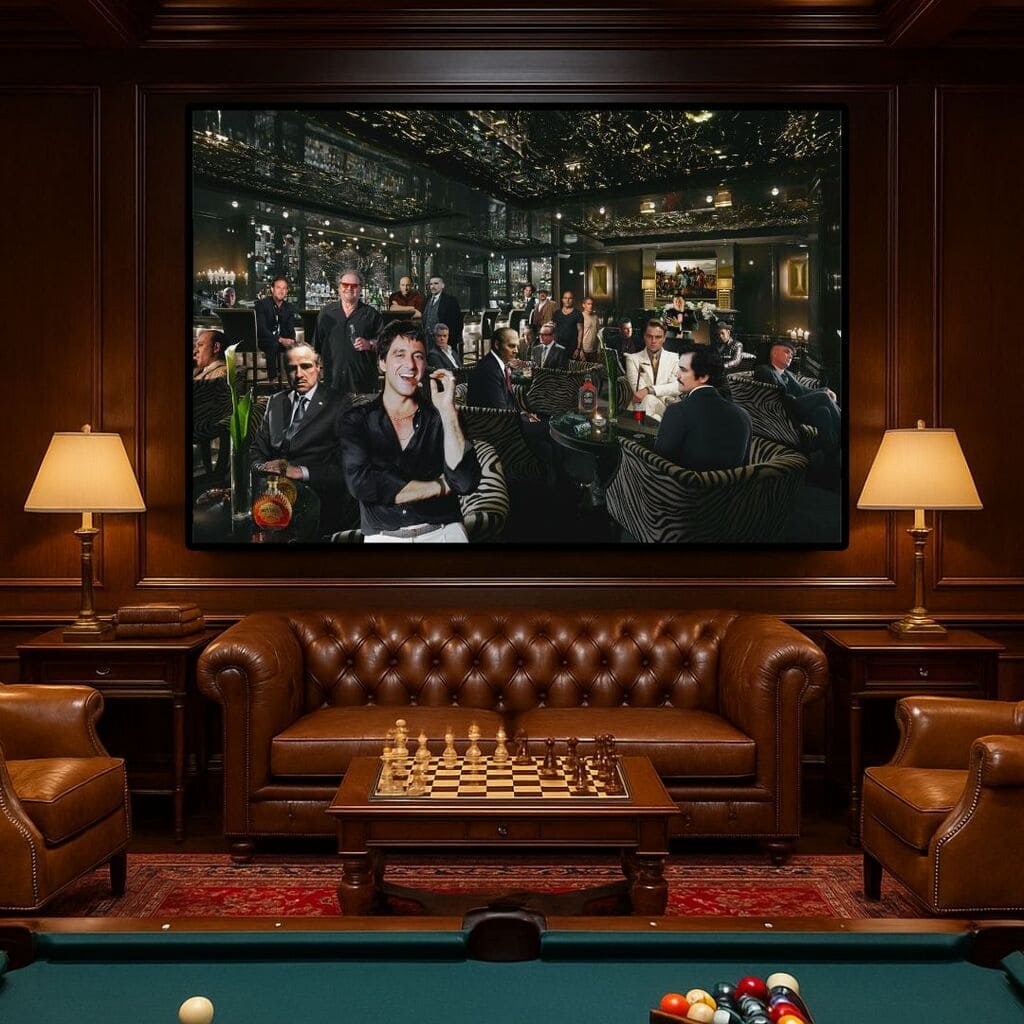 Legends of the Underworld – Luxury Mafia Lounge Wall Art