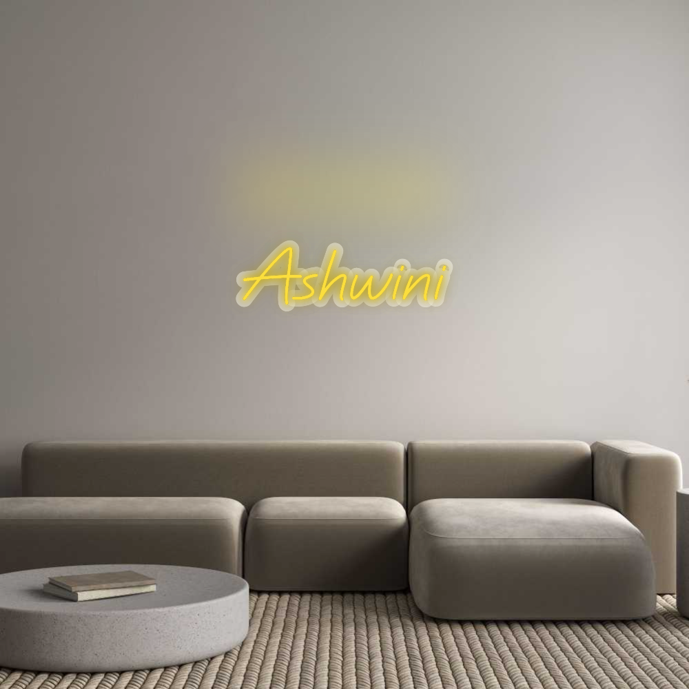 Custom Neon Sign: Ashwini