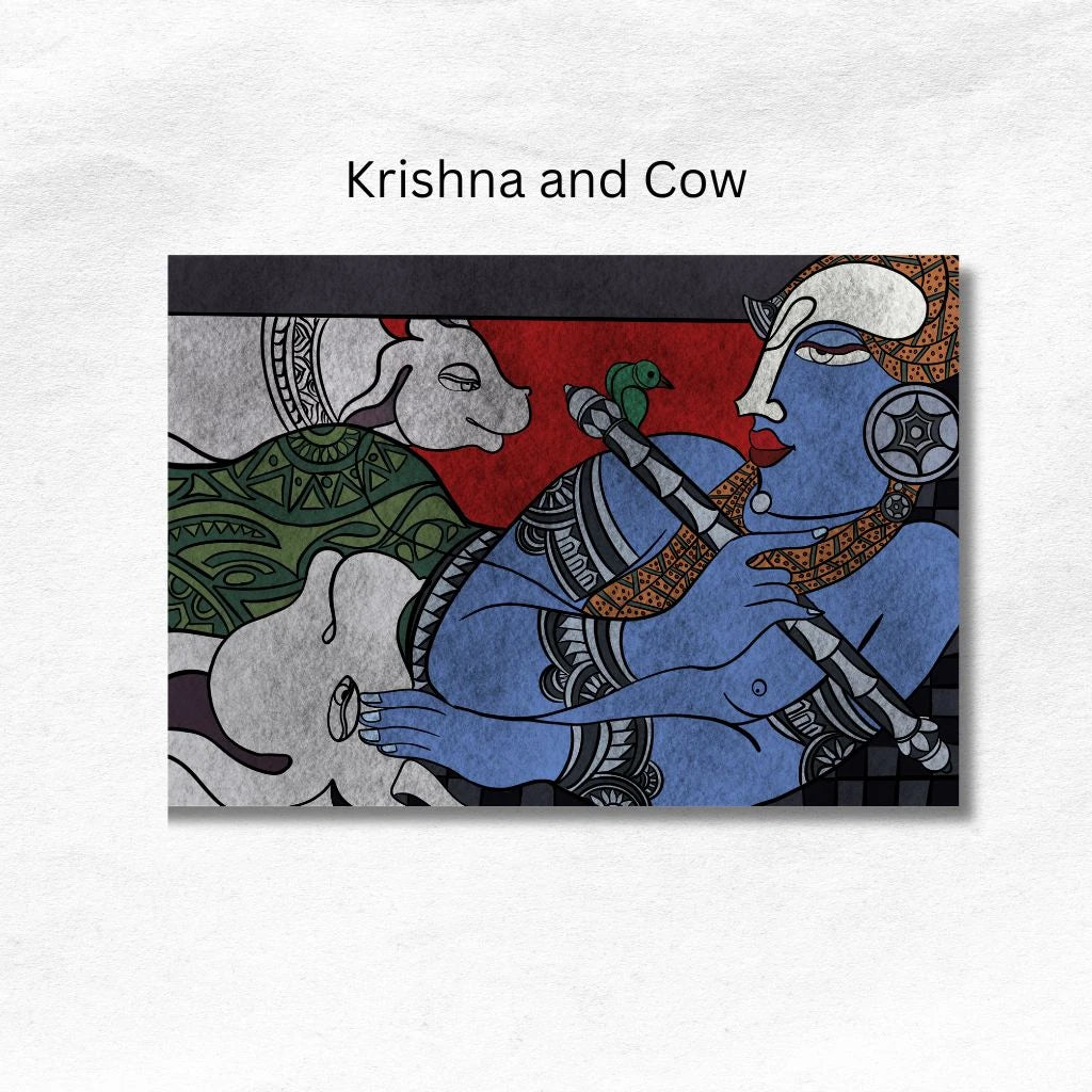 Krishna and Cow