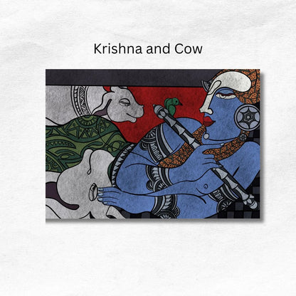 Krishna and Cow