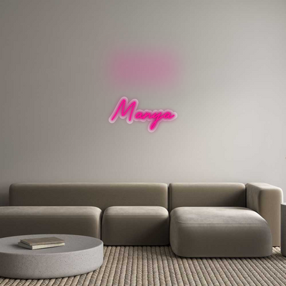 Custom Neon Sign: Manya