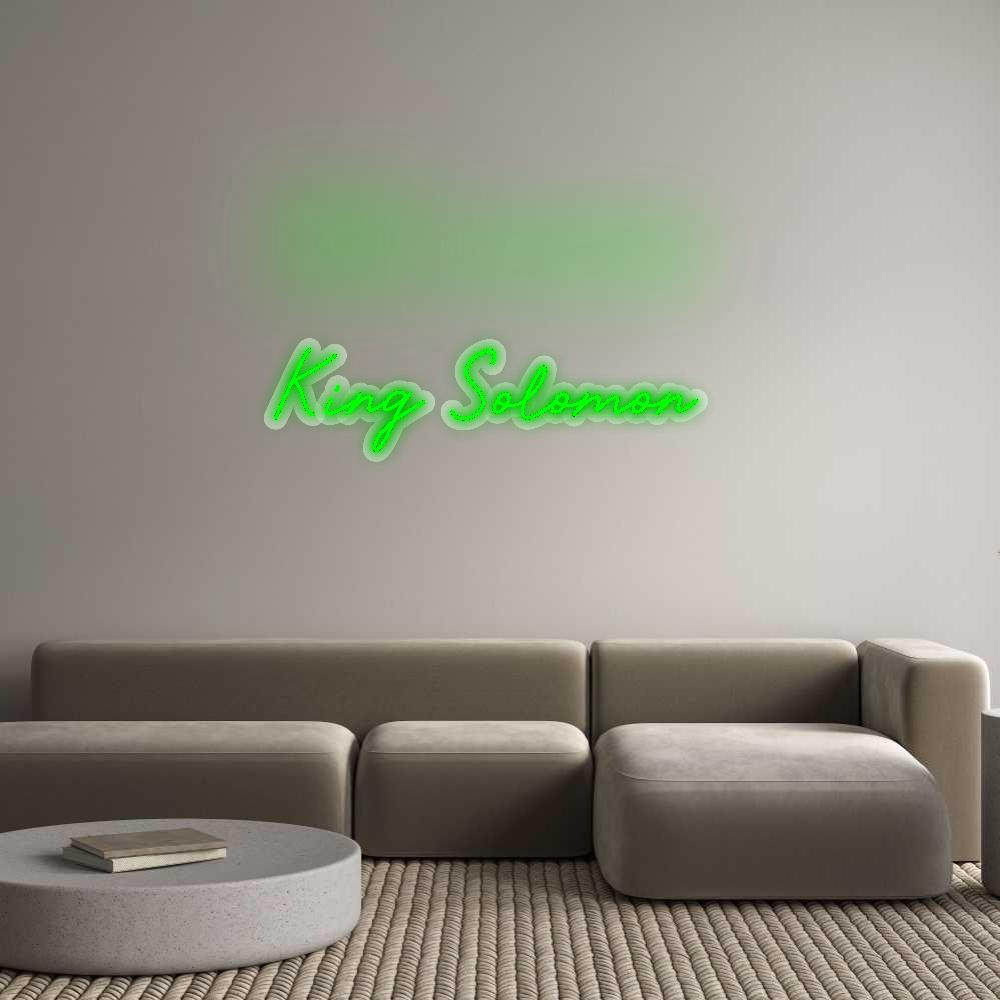 Custom Neon Sign: King Solomon