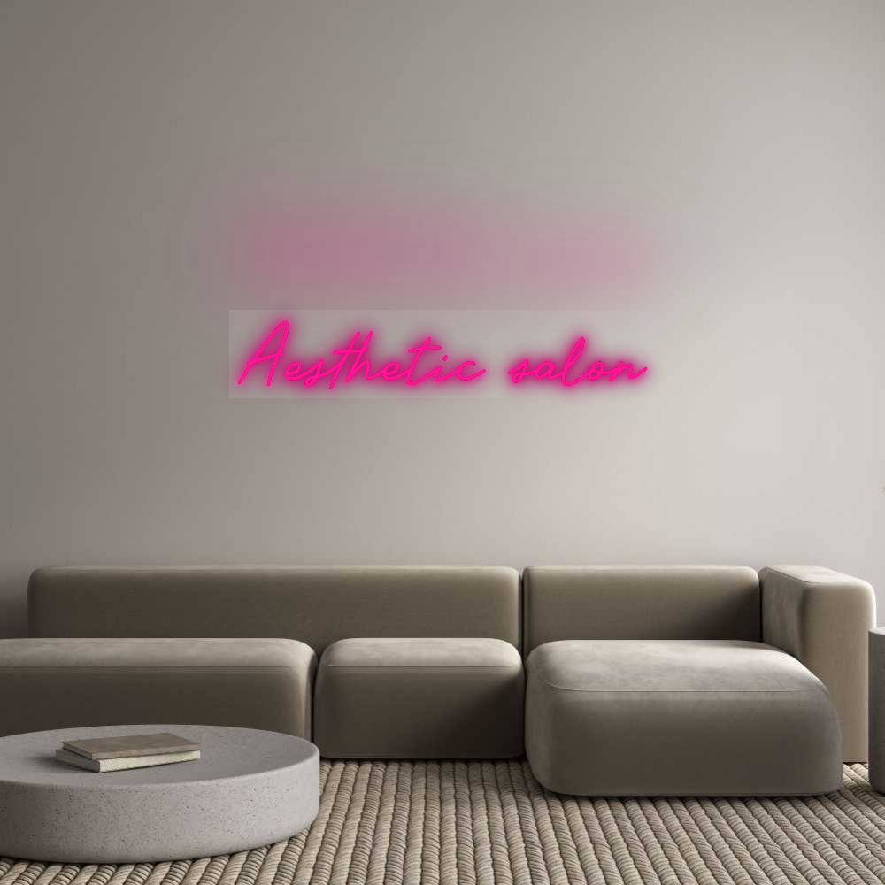 Custom Neon Sign: Aesthetic salon