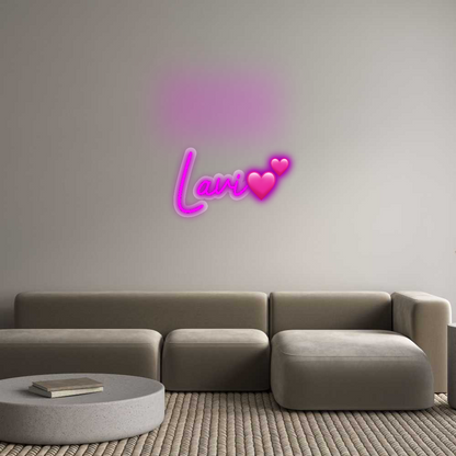 Custom Neon Sign:  Lavi💕