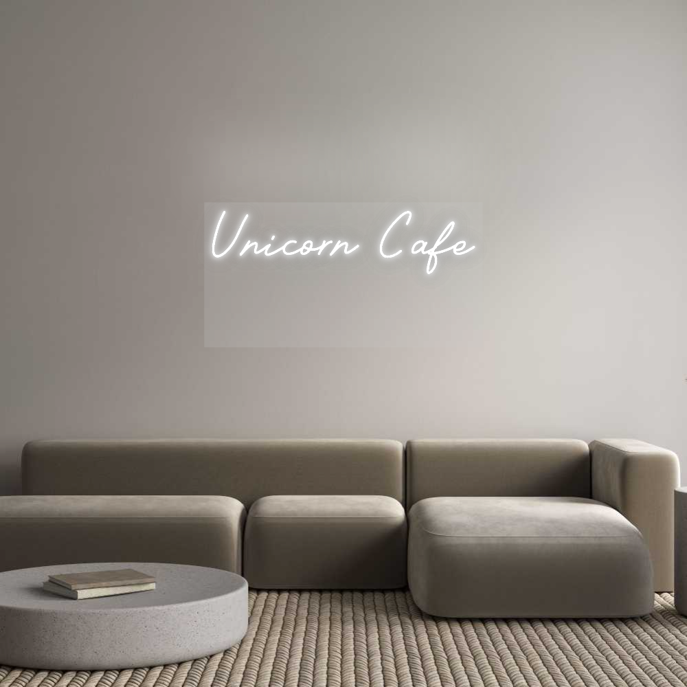 Custom Neon Sign: Unicorn Cafe