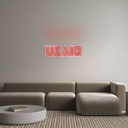 Custom Neon Sign: Uzair