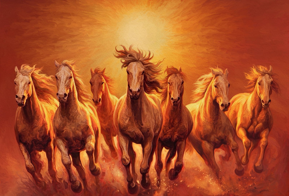 7 Running Horses of the Sun