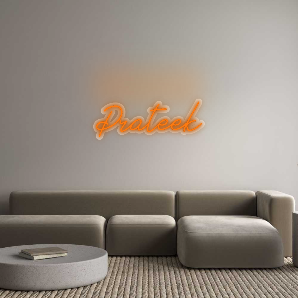 Custom Neon Sign: Prateek