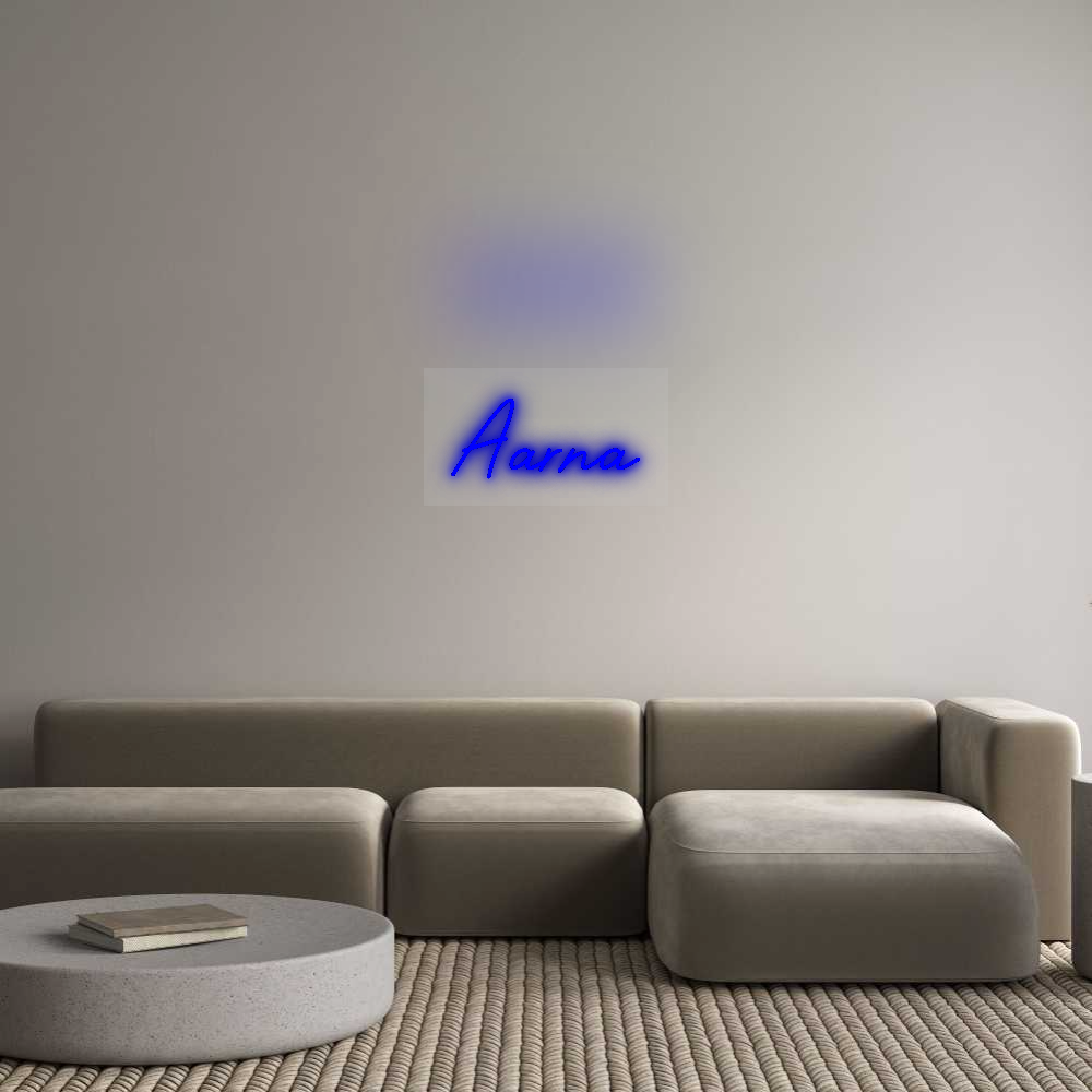 Custom Neon Sign: Aarna