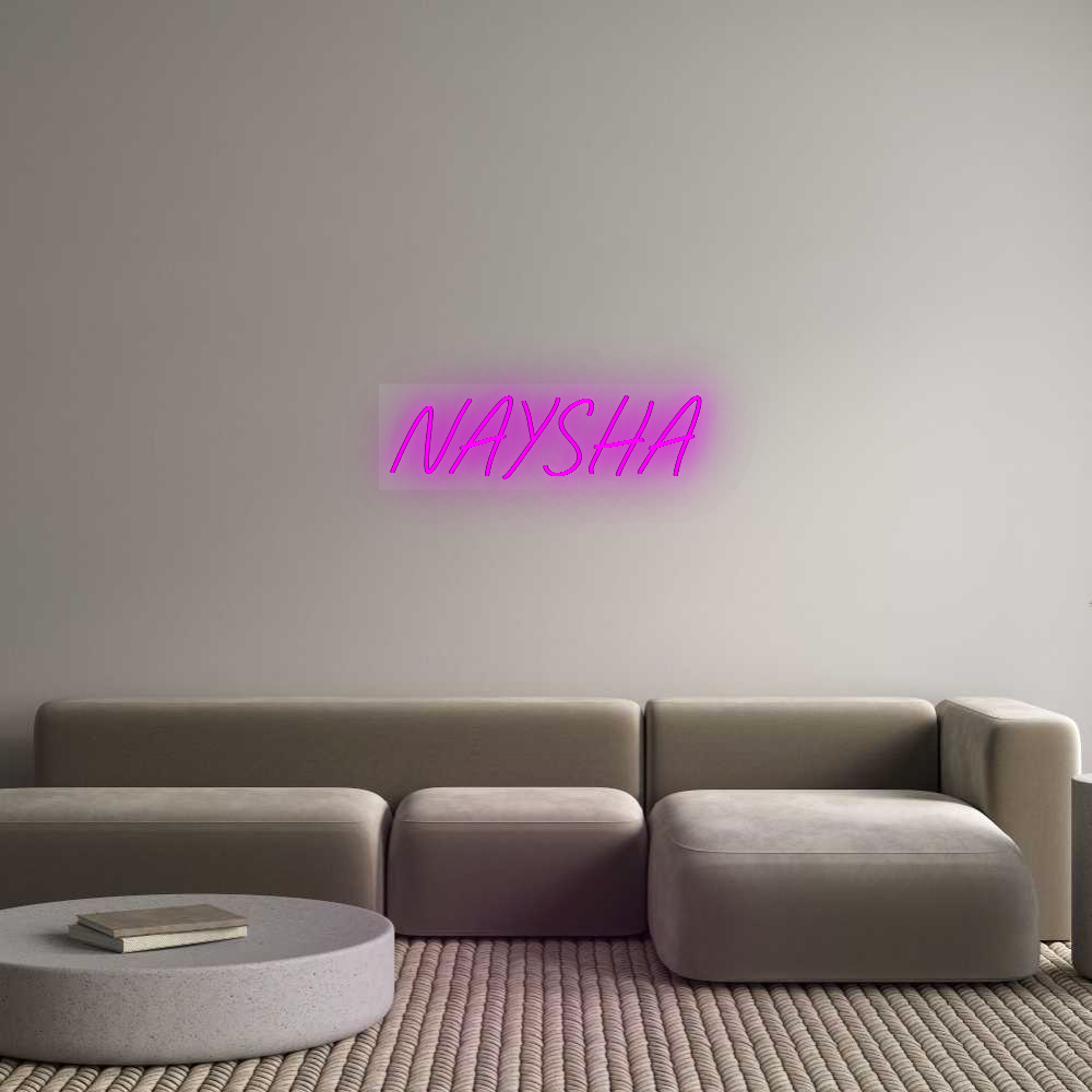 Custom Neon Sign: NAYSHA