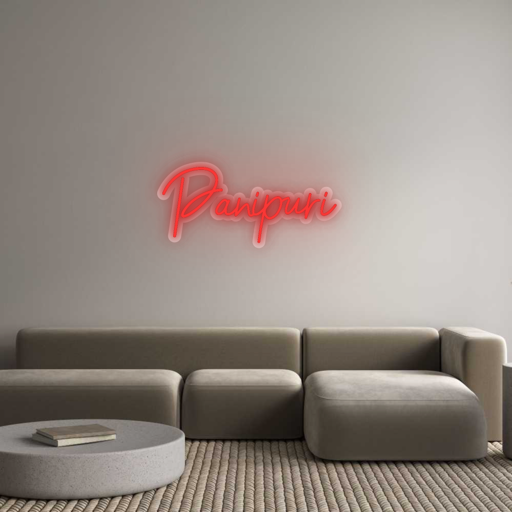 Custom Neon Sign: Panipuri